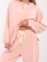 Hurt Brzoskwiniowe dresowe spodnie z wiązaniem