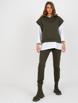 Hurt Khaki trzyczęściowy komplet casualowy ze spodniami