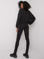 Schwarze Damenleggings mit Streifen Elena RUE PARIS.