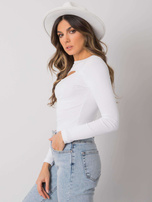 Biała bluzka z wycięciem Jonnelle RUE PARIS