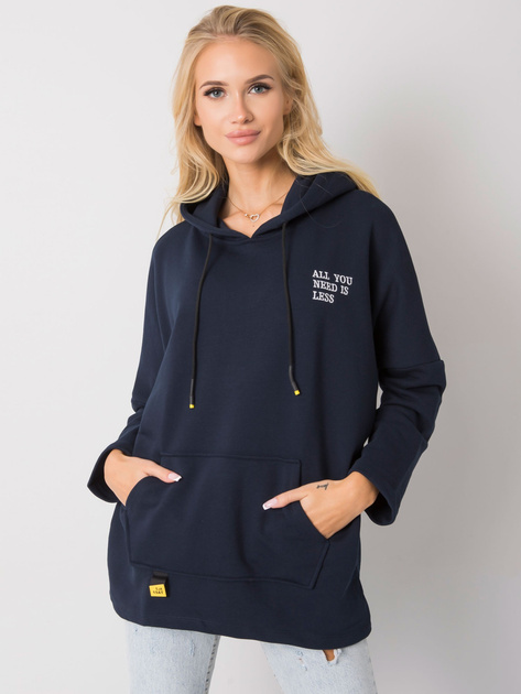 Granatowa bluza z kapturem Laylla