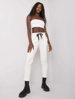 Ecru spodnie dresowe Hadley