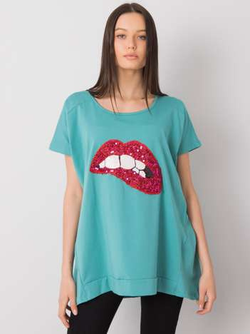 Gilda Turquoise Casual Blouse