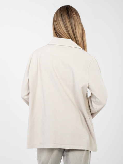 Fango jeansowa kurtka z aplikacją 3D RUE PARIS