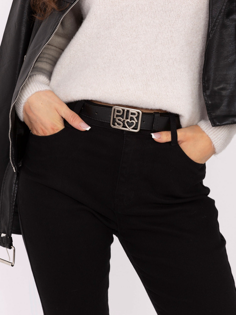 Czarne damskie jeansy skinny z wysokim stanem