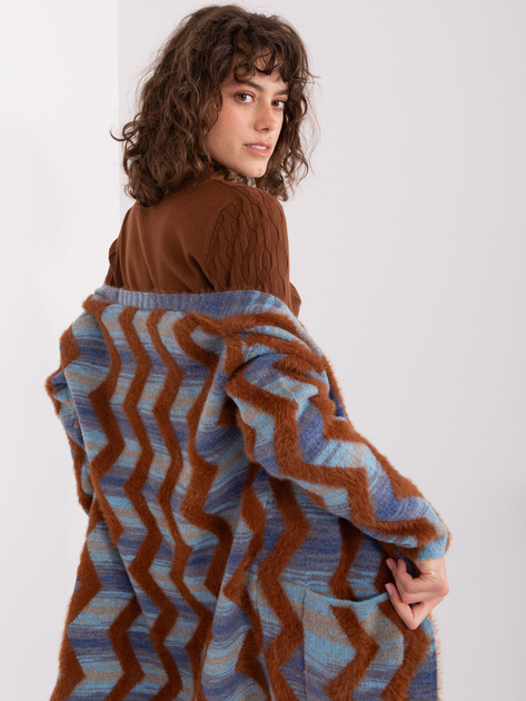 Hurt Ciemnoniebieski kardigan z kieszeniami