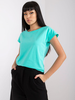 Turkusowy t-shirt Circle