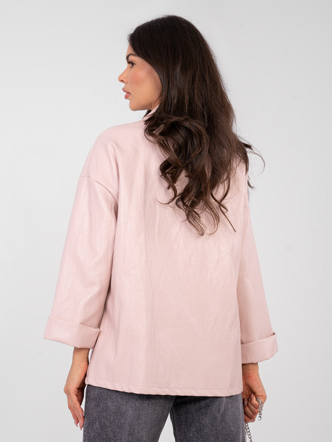 Jasnoróżowa marynarka z imitacją kieszeni RUE PARIS