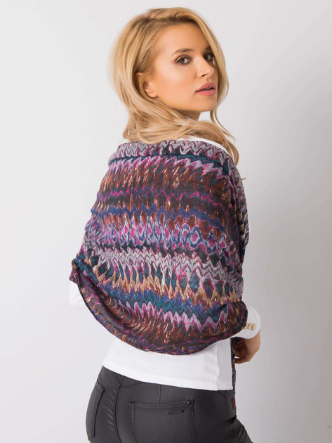 Fioletowo-brązowa chusta