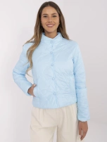 Hurt Jasnoniebieska pikowana kurtka bez kaptura