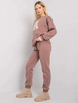 Brązowy komplet dwuczęściowy Rogers