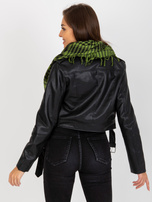 Hurtownia Zielono-czarna chusta arafatka w kratę 