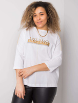 Biała bluzka bawełniana Alissa