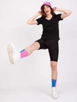 Czarny t-shirt damski bawełniany Salina MAYFLIES