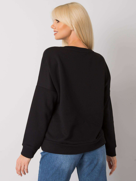 Czarna bluza z falbaną Frose RUE PARIS