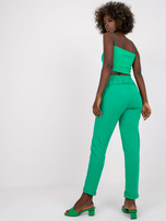 Zielone spodnie dresowe z bawełny Approachable