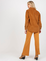 Hurt Jasnobrązowa sztruksowa koszula wierzchnia STITCH & SOUL