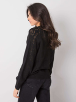 Czarny sweter na guziki Sierra OCH BELLA