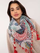 Wholesale Red-ecu women's scarf with print.