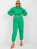 Zelený sportovní komplet plus size s kalhotami Maleah.