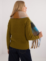 Hurtownia online Damski szal zimowy w kratę