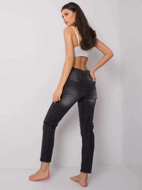 Ciemnoszare spodnie mom jeans Ladonne