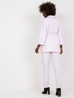 Hurt Jasnofioletowy dwuczęściowy komplet elegancki ze spodniami 