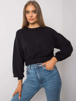 Elain Cotton Women's Black Sweatshirt