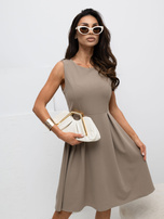 Fango rozkloszowana sukienka z zakładkami 