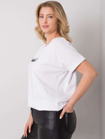 Biała bluzka plus size Mavis