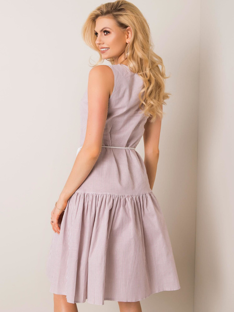 Biało-beżowa sukienka Samba