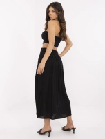 Czarna midi spódnica z plisowaniem SUBLEVEL 