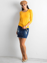 Ciemnożółta bluzka bawełniana Mona