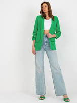 Hurtownia Zielona damska marynarka z rękawem 3/4 Adela