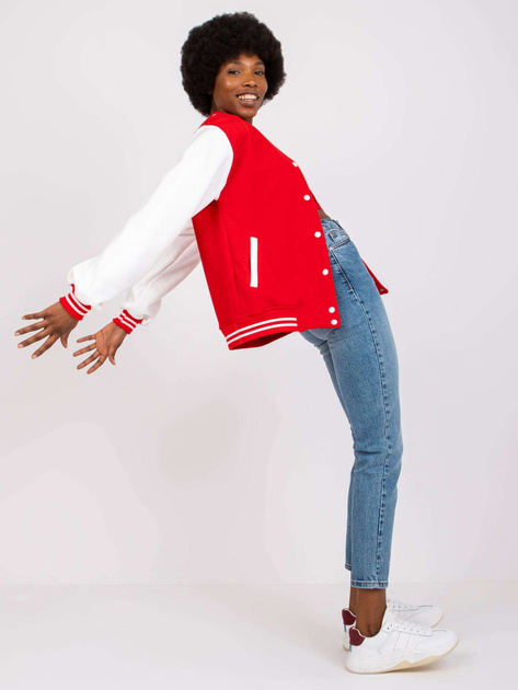 Czerwona dresowa bomberka damska Minorka