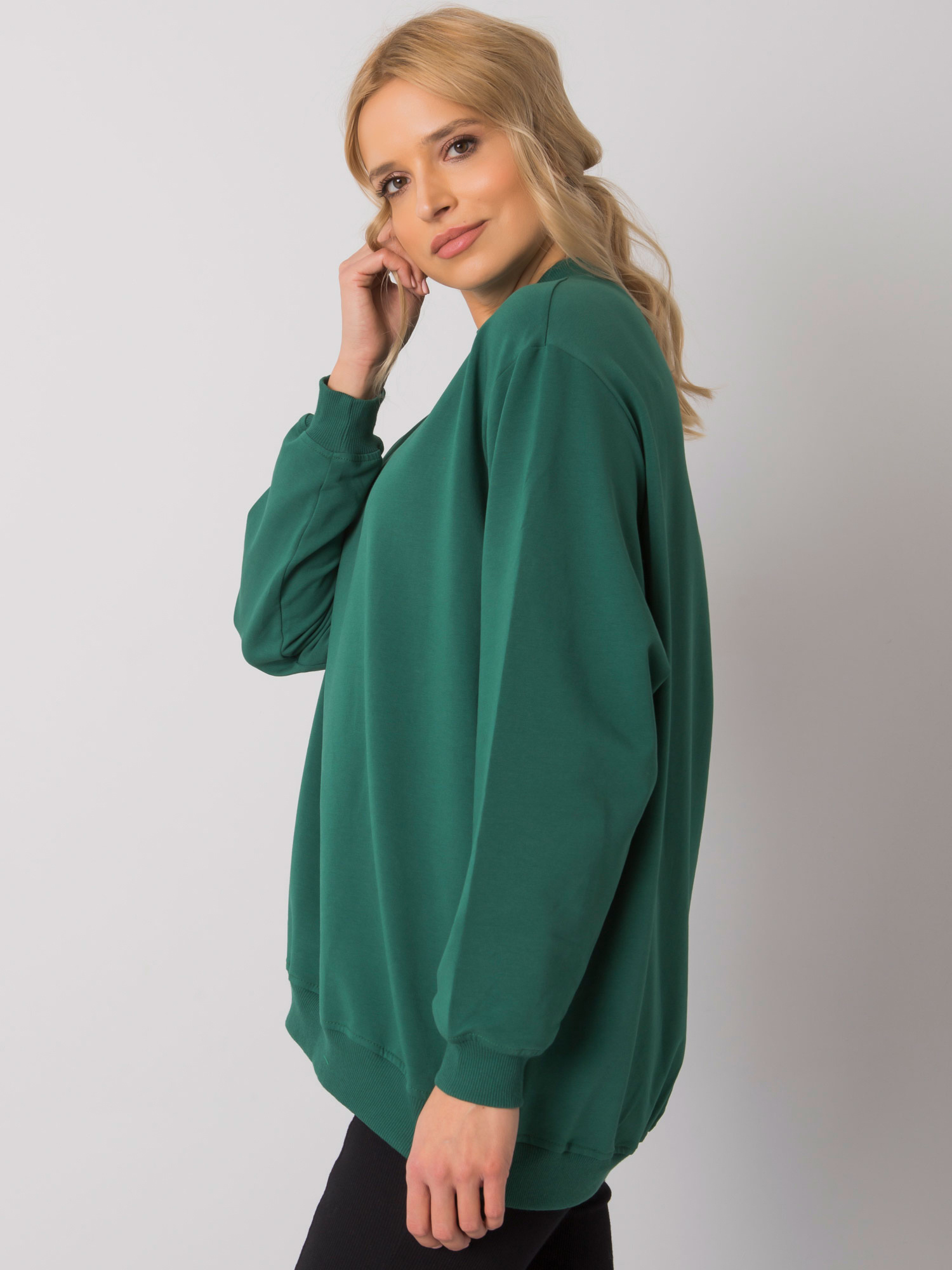 Ciemnozielona bluza Twist