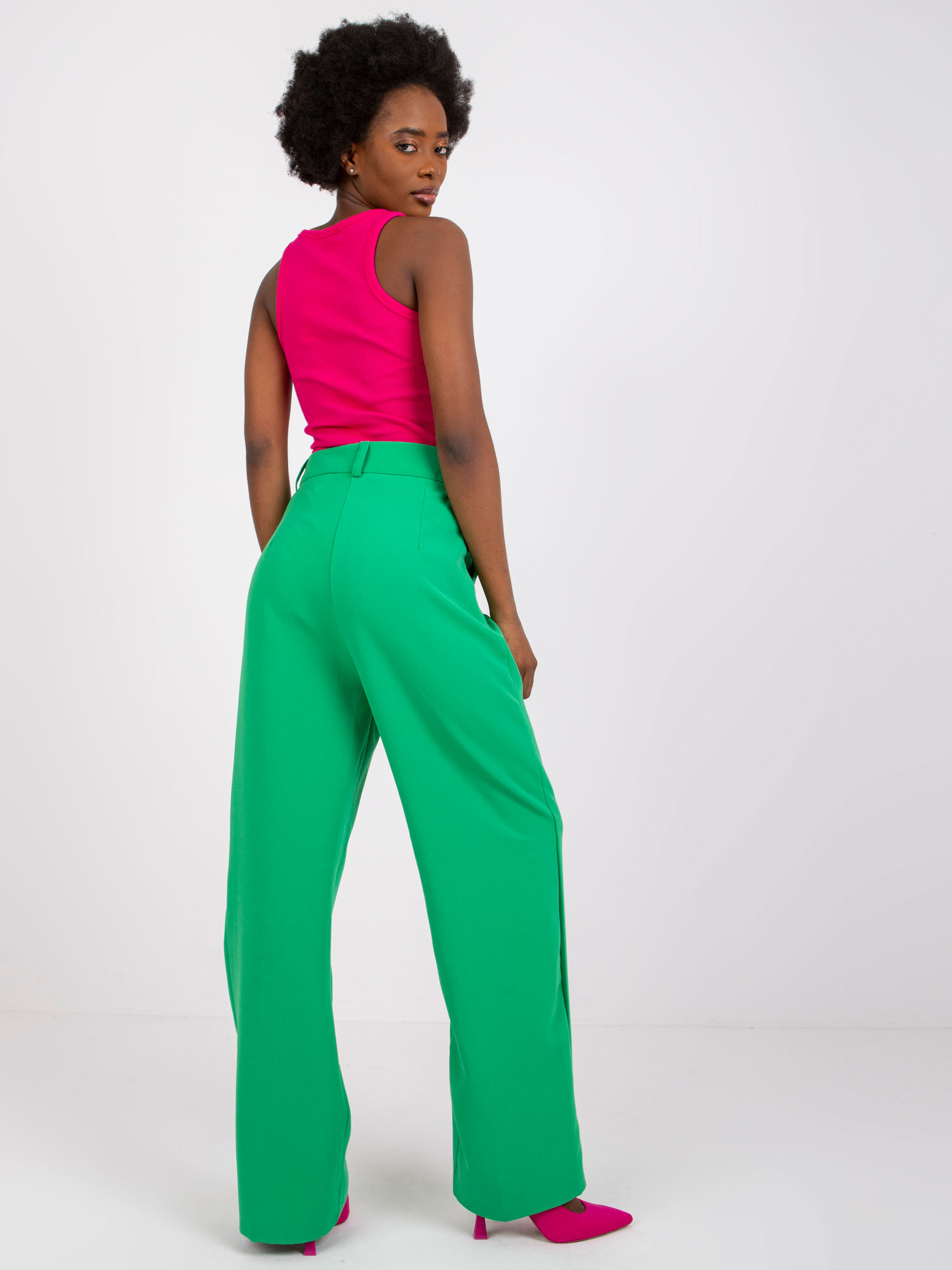 Fuchsia Basic Top gerippt Eston RUE PARIS