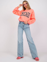 Różowa bluza dresowa z napisem Madera