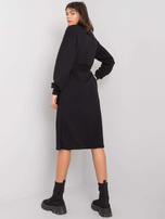 Longview RUE PARIS black sweatshirt dress