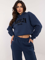 Hurt Ciemnoniebieski komplet dresowy z bluzą z kapturem 