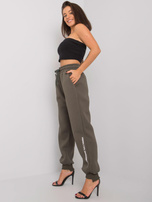 Ciemne khaki damskie spodnie dresowe Atlanta