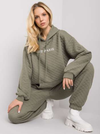 Jasna khaki bluza z pikowaniem Hanna RUE PARIS 