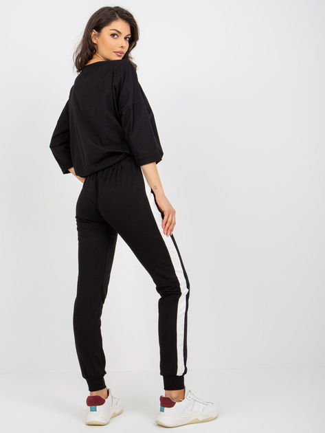 Hurt Czarny dwuczęściowy komplet dresowy z nadrukiem