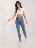 Hurt Blue high-waisted jeans.