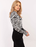 Hurtownia online Czarno-biała damska bluzka w zebrę
