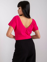 Fuksjowy t-shirt Fire