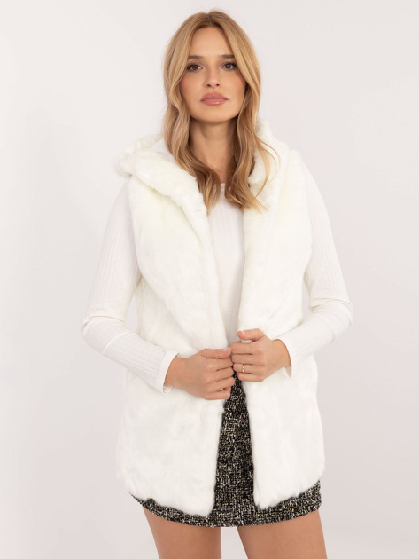 Hurt Ecru futrzana kamizelka z podszewką Fluffy