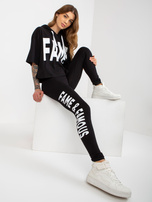 Hurt Czarny dwuczęściowy komplet sportowy z legginsami