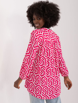 Hurt Fuksjowa koszulowa bluzka z wiskozy SUBLEVEL