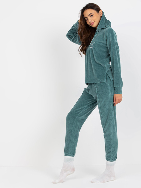 Hurtownia Morska ciepła piżama welurowa z napisami